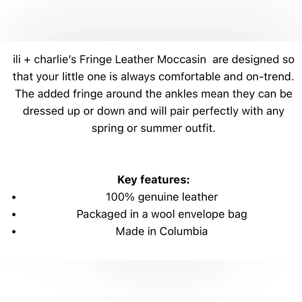 Charming Pink Moccasins for Kids. Leather. By boutique label I'll & Charlie